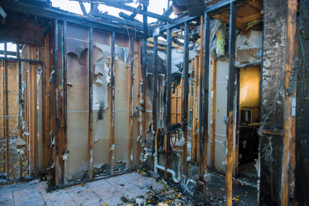Professional Fire Damage Repair technician working in Nesconset, NY